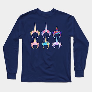 Unicorn Tiaras collection Long Sleeve T-Shirt